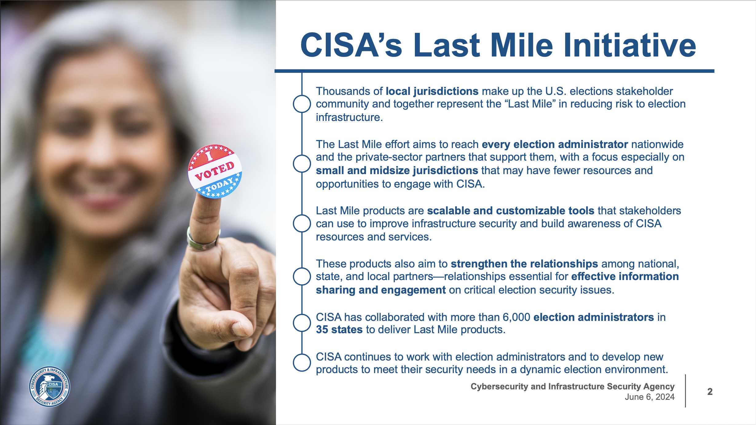 Last Mile Overview CISA Presentation